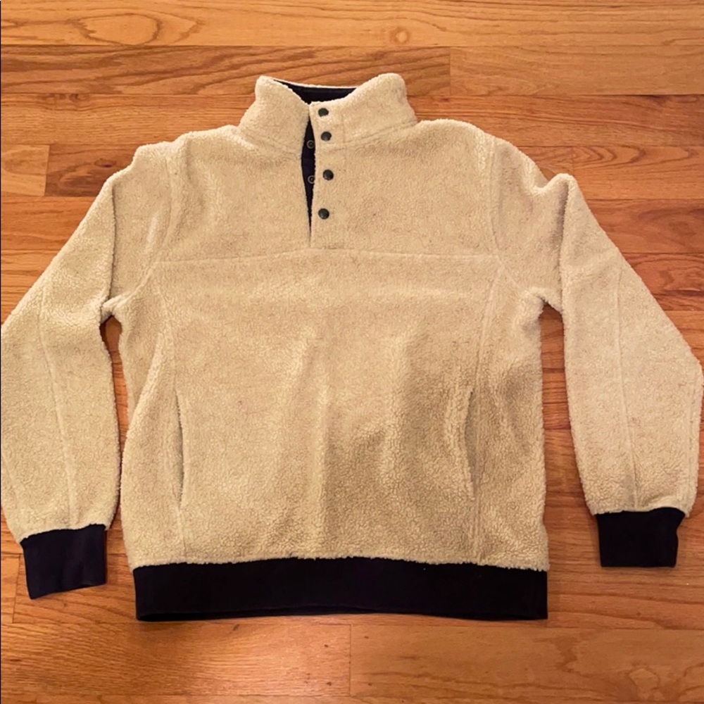 J Crew Sherpa style pullover